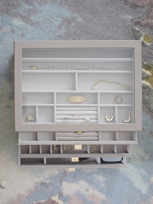 Stackers Kutija za Nakit supervelika s 3 ladice taupe
