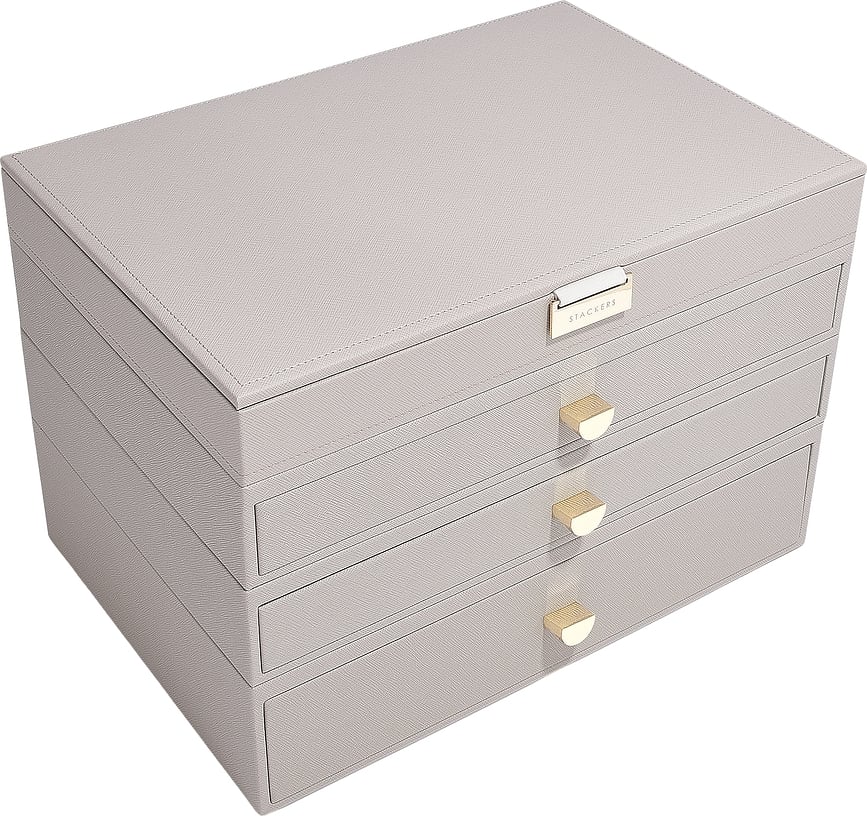 Stackers Kutija za Nakit supersize s 3 ladice taupe