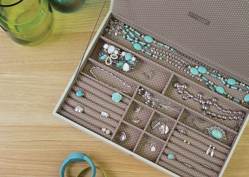 Stackers Kutija za nakit supersize s poklopcem kameno siva