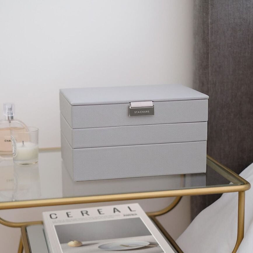 Stackers Classic Kutija za Nakit trostruka taupe