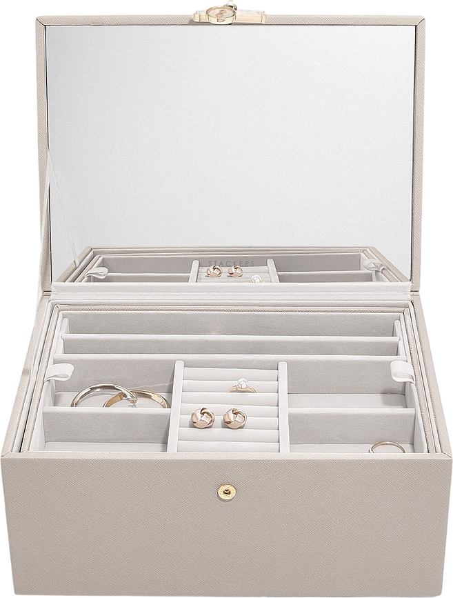 Stackers Luxury Boîte à Bijoux classique, taupe