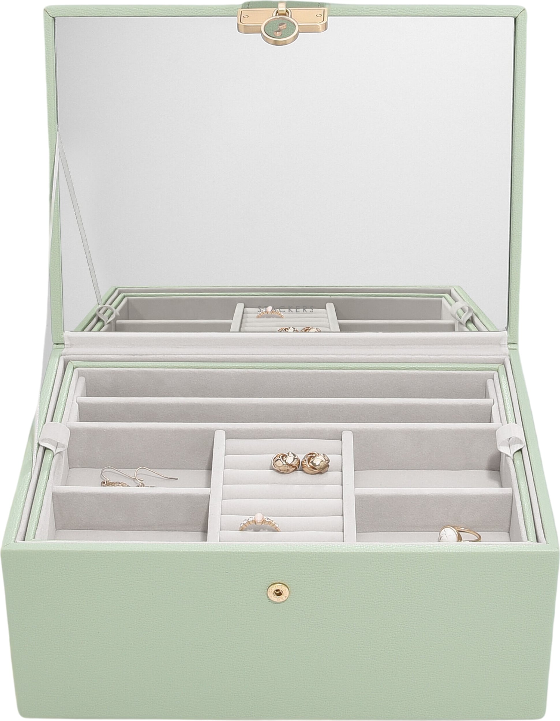 Stackers Luxury Schmuckkästchen classic salbeigrün