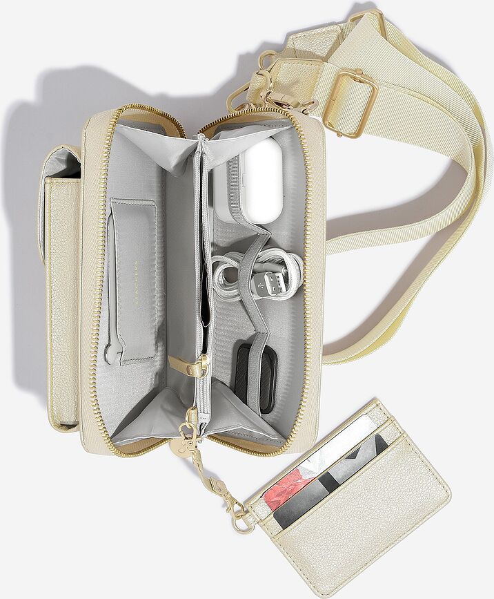 Stackers Mini Torba za čez ramo, biserna