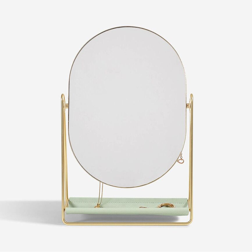 Stackers Miroir avec Rangement pour Bijoux, or rose