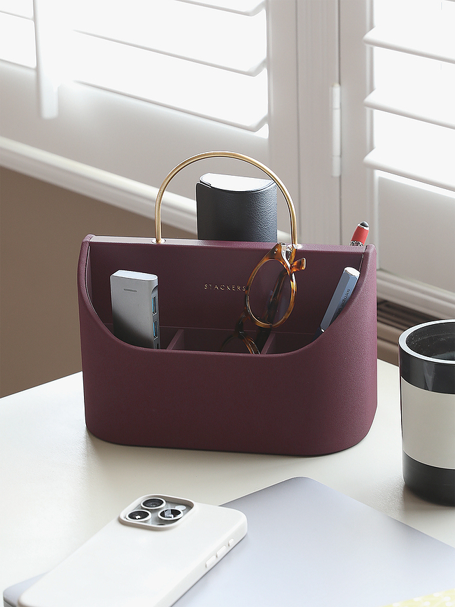 Stackers Organisateur de Bureau avec poignée, émeraude