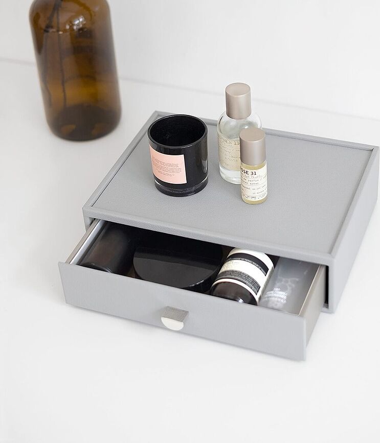 Stackers Organisateur de maquillage avec tiroir, taupe