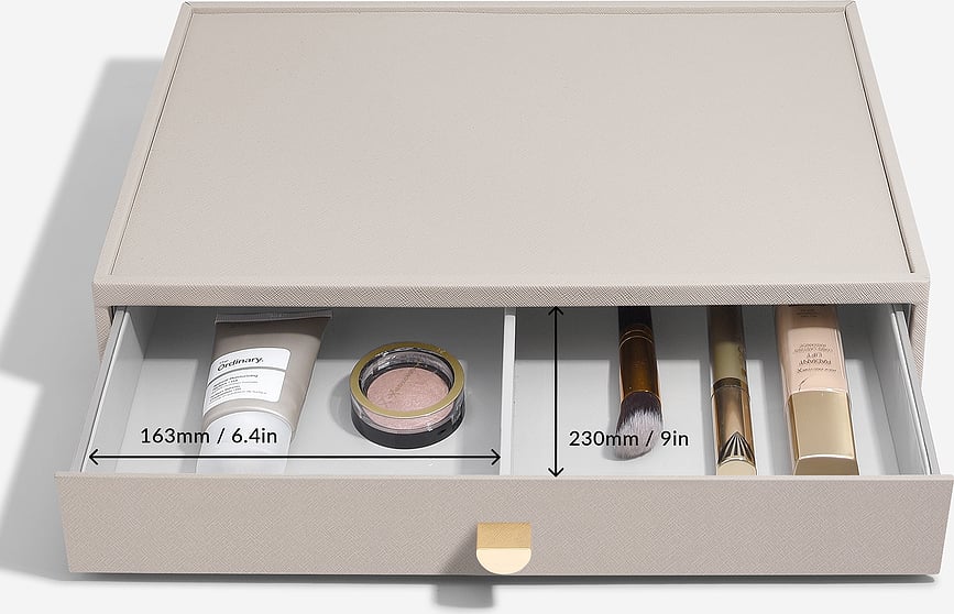 Stackers Organisateur de Maquillage Super Size avec tiroir et séparateurs, rose
