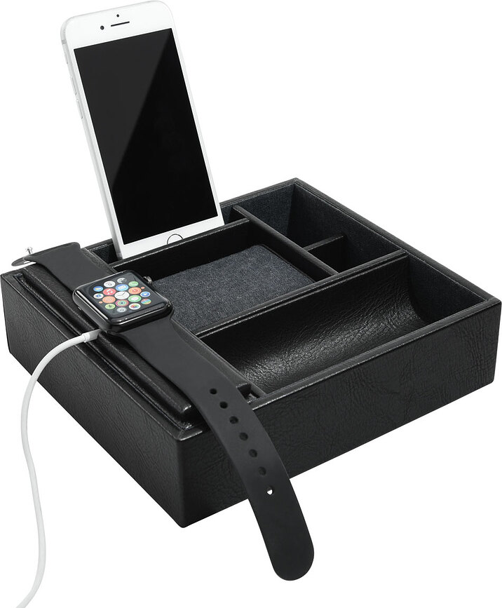 Stackers Organisateur Modulaire et Station d'Accueil pour montres et bijoux, grand modèle, noir