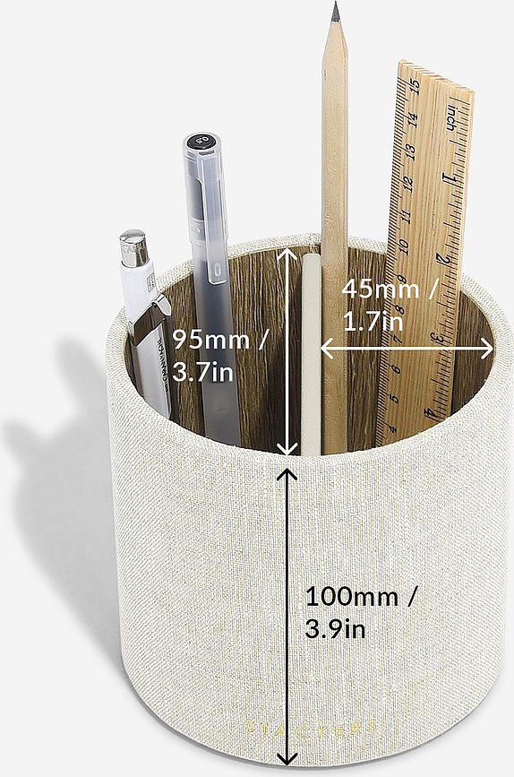 Stackers Organisateur de Stylos, beige clair, en lin