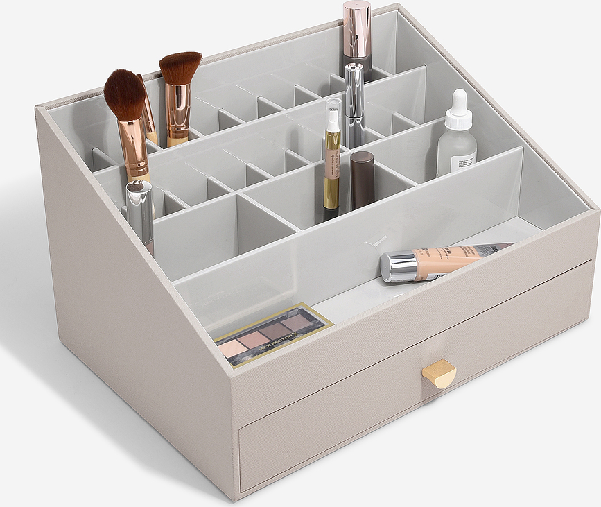Stackers Organisateur ouvert Supersize avec tiroir, taupe