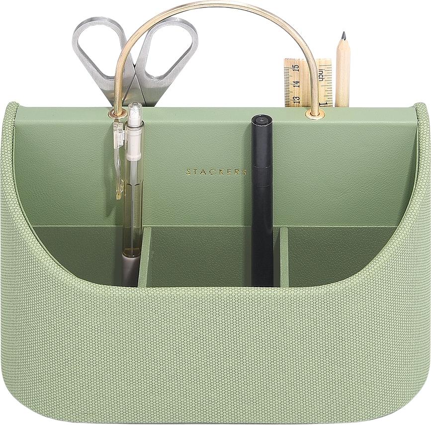 Stackers Organizator namizni, z ročajem, pistacijev