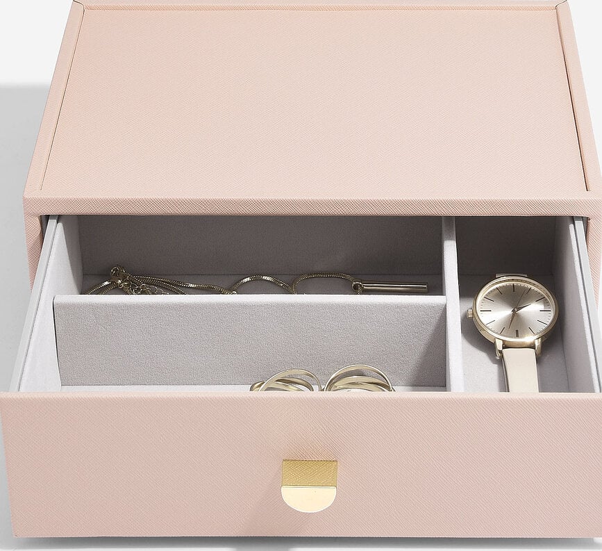 Stackers Pebble Organizator za kozmetiku s 3 ladice taupe