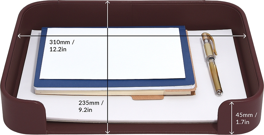 Stackers Organizator za pisalno mizo s predelkom za pisma in dokumente, 25 x 33 cm, smaragden, 2 kosa