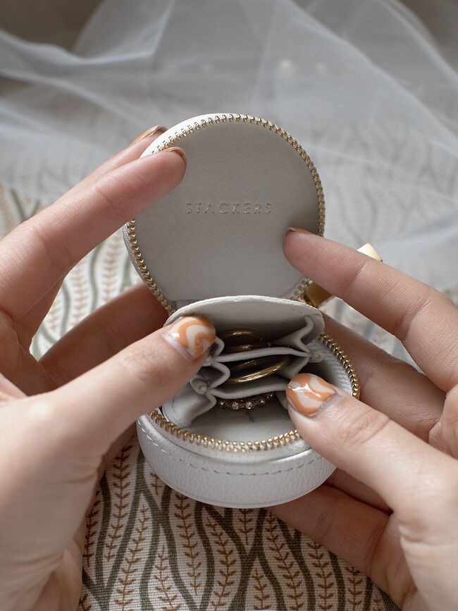 Stackers Oyster Écrin à Bijoux de Voyage mini, taupe