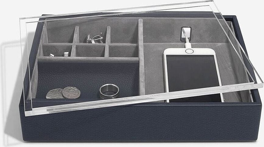 Stackers Pebble Classic Kutija za nakit i telefon s poklopcem maslinasta