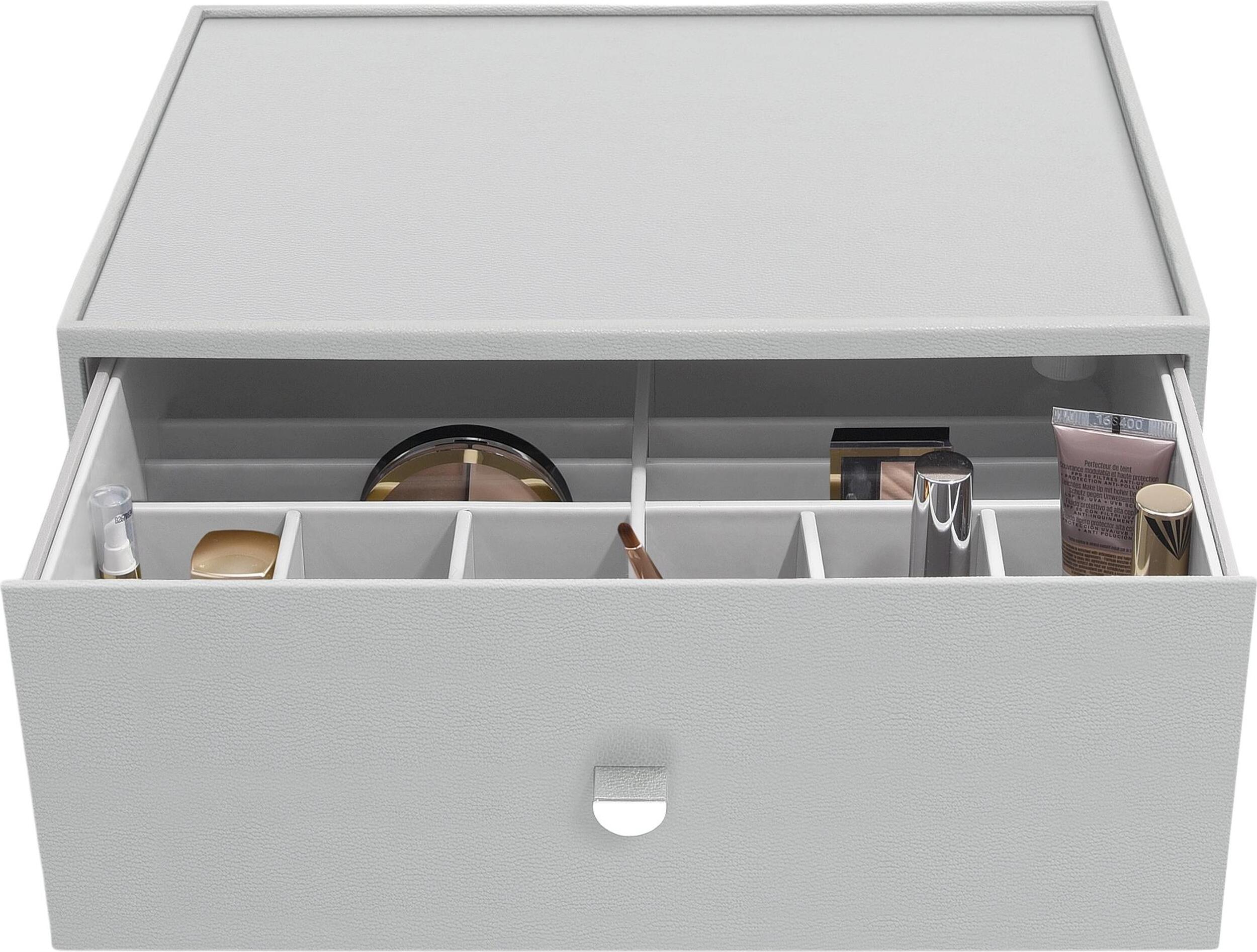 Stackers Pebble Kosmetik-Organizer supersize tief Steingrau mit Schublade