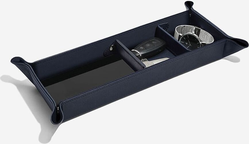 Stackers Pebble Organisateur avec compartiments, rectangulaire, bleu marine