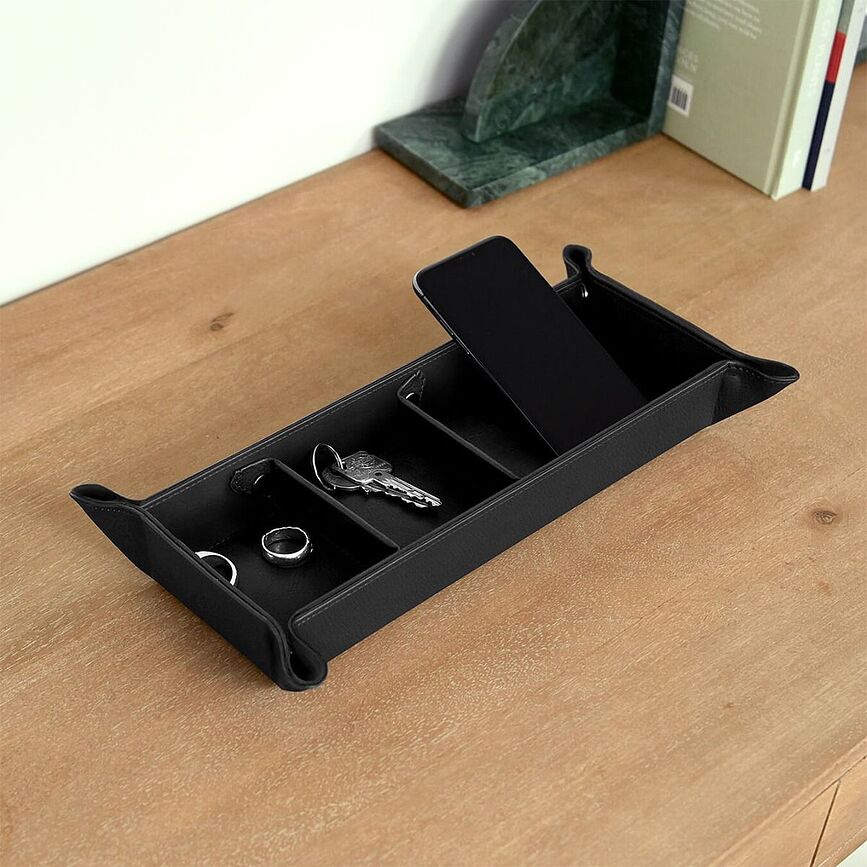 Stackers Pebble Organizator pravokoten s predelki, mornarsko moder