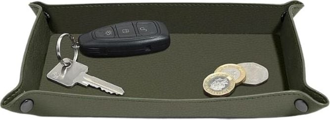 Stackers Pebble Travel Untersetzer für kleine Gegenstände rechteckig olivenfarben