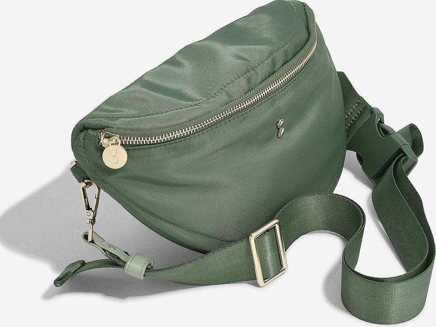 Stackers Pochette, gris-beige, en nylon