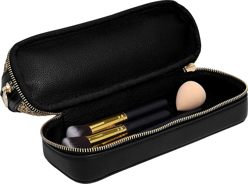 Stackers Kozmetična torbica z dvema predelkoma Raffia, svetlo roza