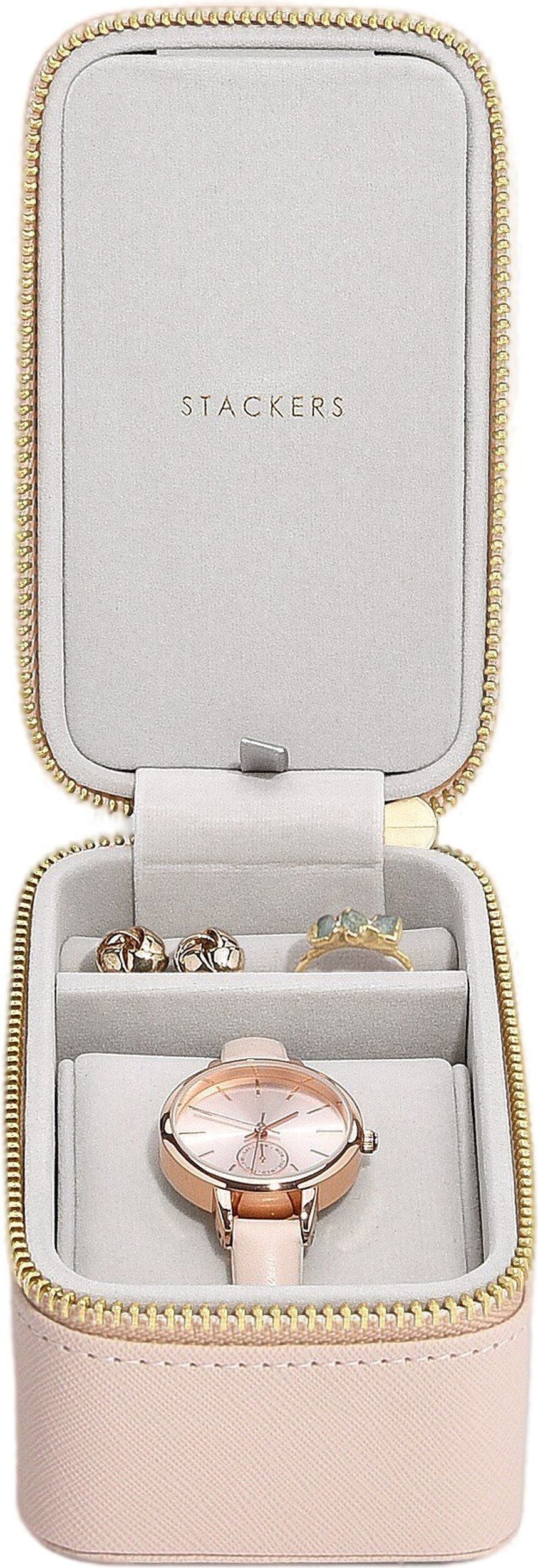 Stackers Reisekästchen für Schmuck und Uhren rosa
