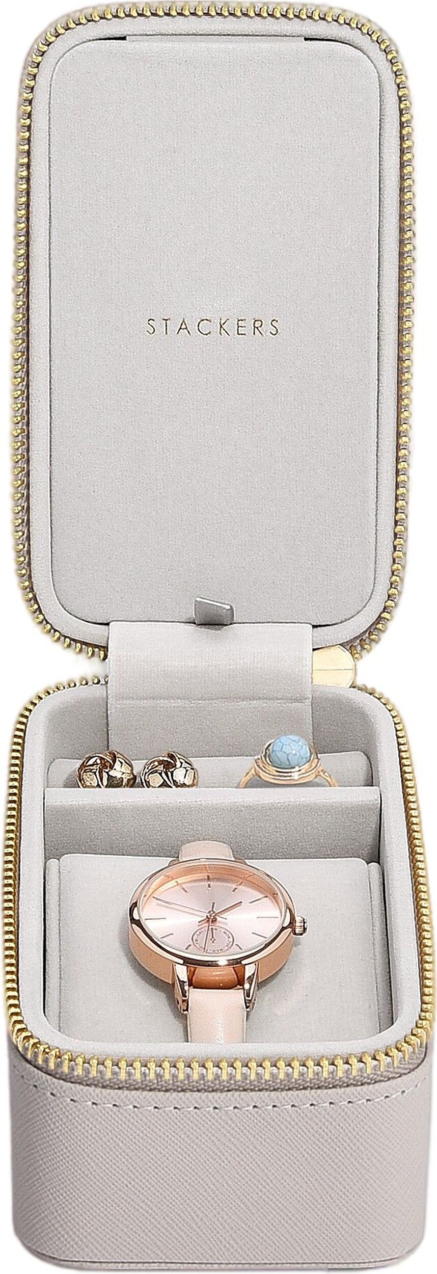 Stackers Reisekästchen für Schmuck und Uhren taupe