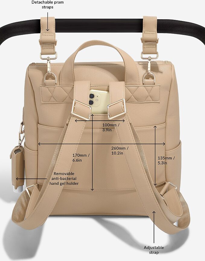 Stackers Ruksak s podlogom za presvlačenje camel