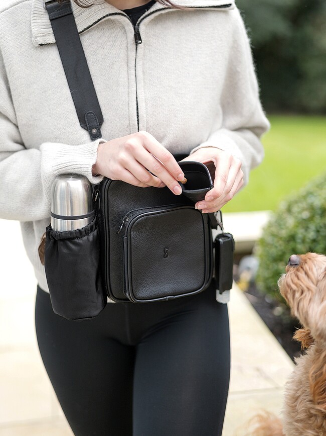 Stackers Dog Walking Sac Bandoulière pour chien, camel