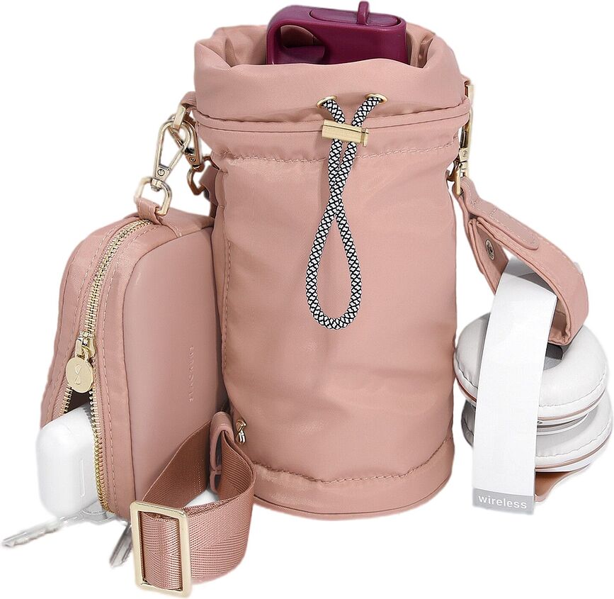 Stackers Sac Isotherme pour Bouteille, rose, en nylon