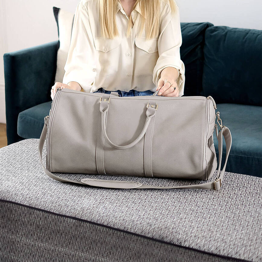 Stackers Sac Week-end pour femme, taupe