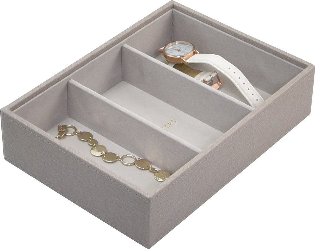 Stackers Schmuckkästchen classic 3-Fächer taupe
