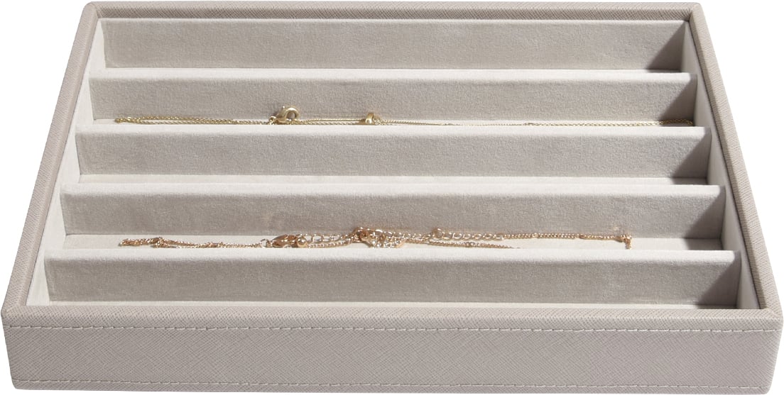 Stackers Schmuckkästchen classic 5-Fächer velvet taupe