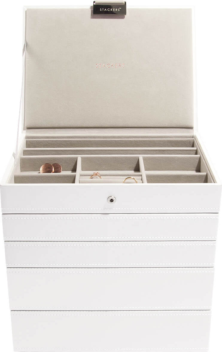 Stackers Schmuckkästchen classic fünfteilig weiß