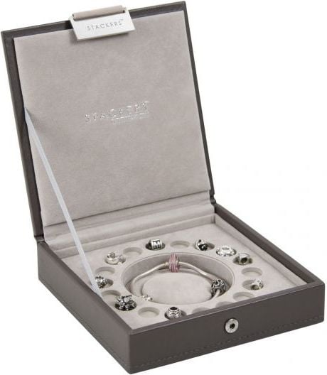 Stackers Schmuckkästchen für Armband und Charms graubraun