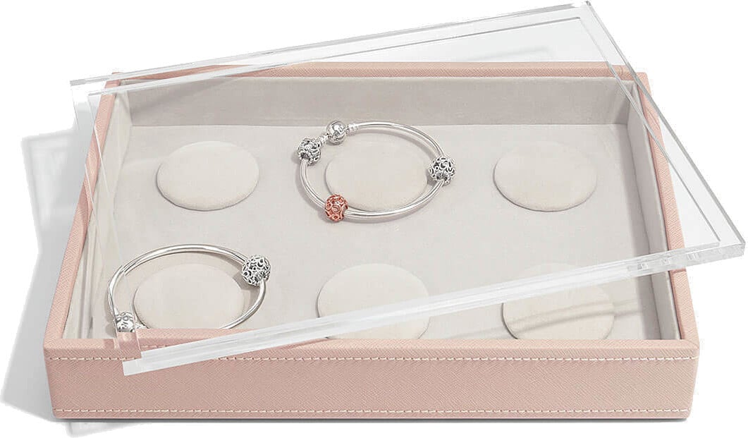 Stackers Schmuckkästchen für Armbänder Charms classic hellrosa mit Deckel