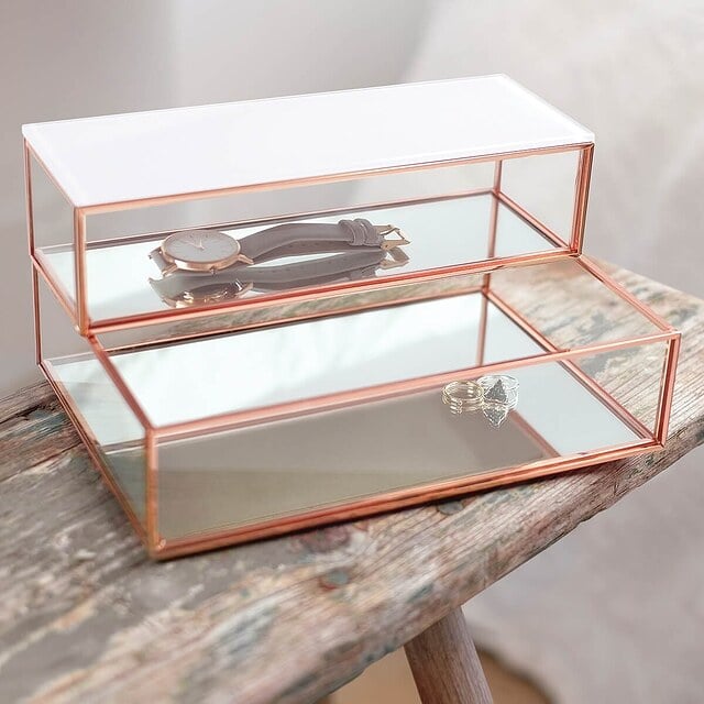 Stackers Schmuckkästchen groß aus Glas - 73832