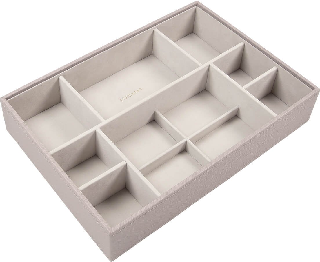 Stackers Schmuckkästchen supersize 11-Fächer velvet taupe