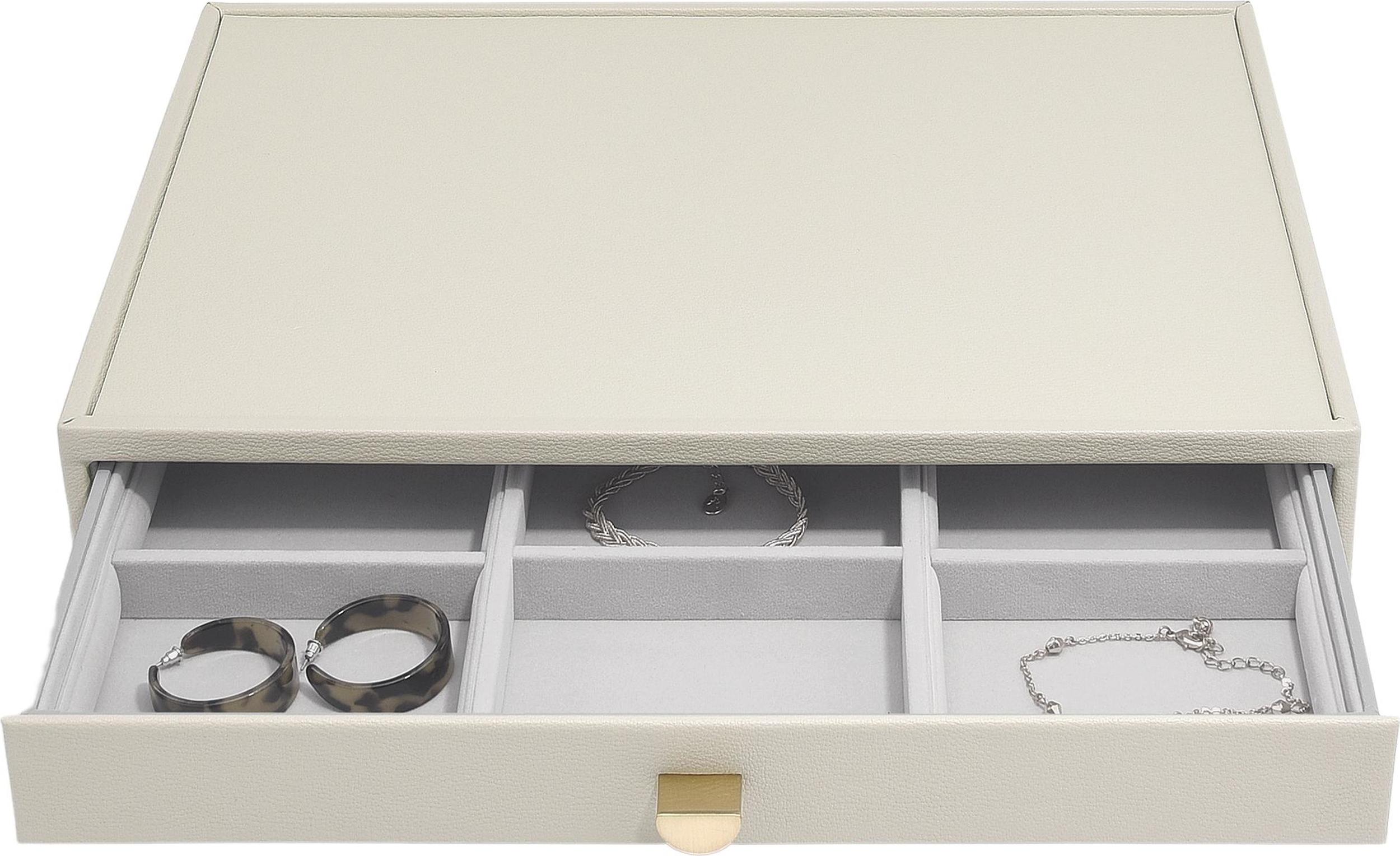 Stackers Schmuckkästchen supersize 9-Fächer hellbeige mit Schublade