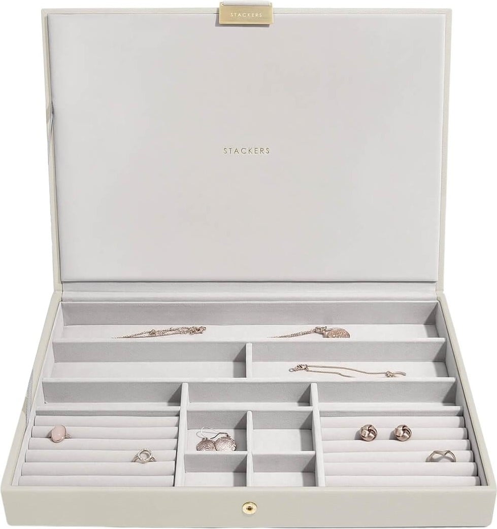 Stackers Schmuckkästchen supersize hellbeige mit Deckel