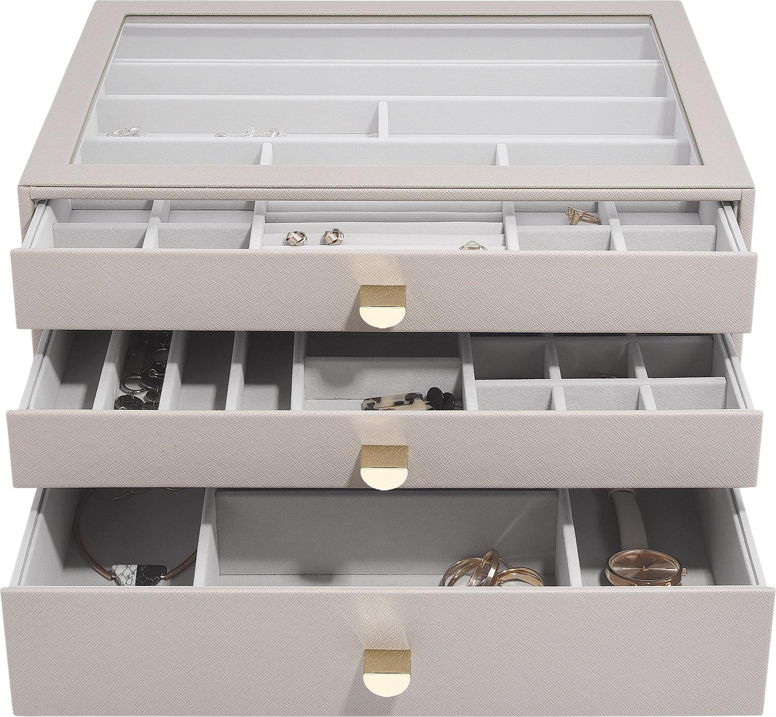 Stackers Schmuckkästchen supersize taupe mit 3 Schubladen