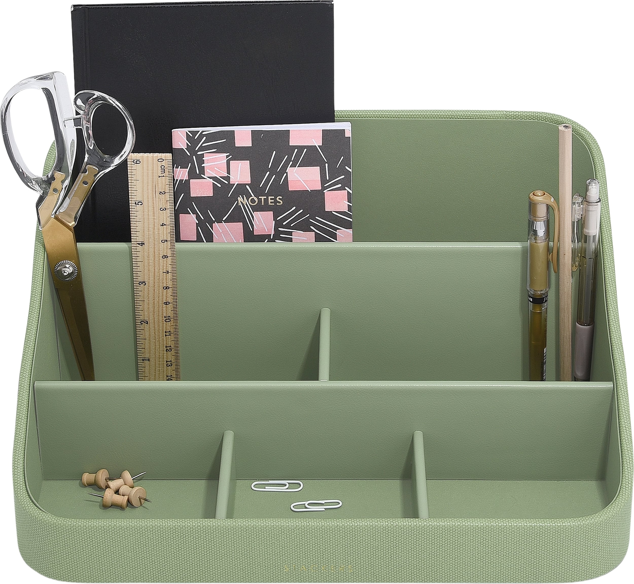 Stackers Schreibtisch-Organizer 25 x 33 cm, pistazienfarben