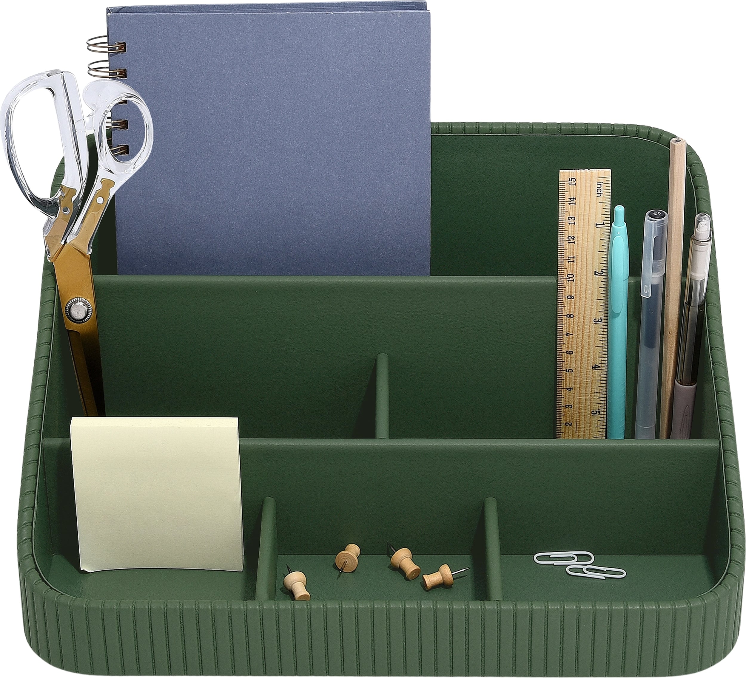 Stackers Schreibtisch-Organizer 25 x 33 cm, smaragdgrün