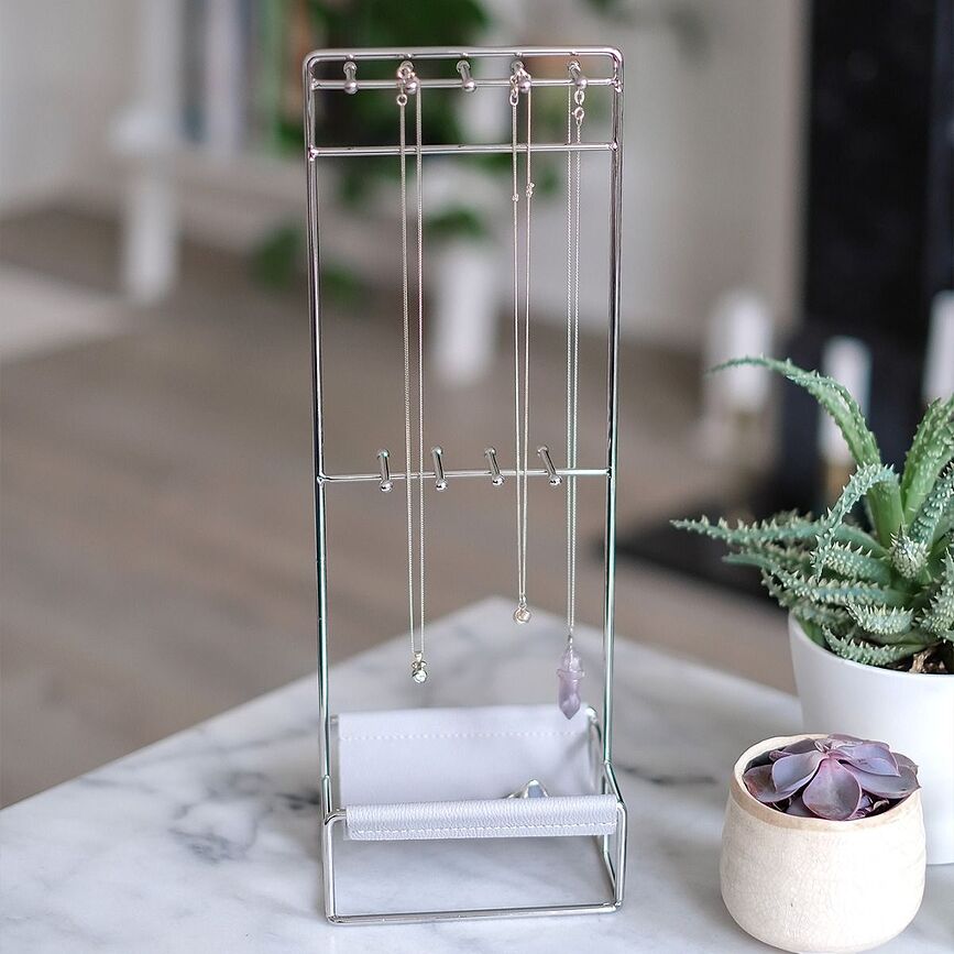 Stackers Scoop Porte-bijoux, lavande et argenté