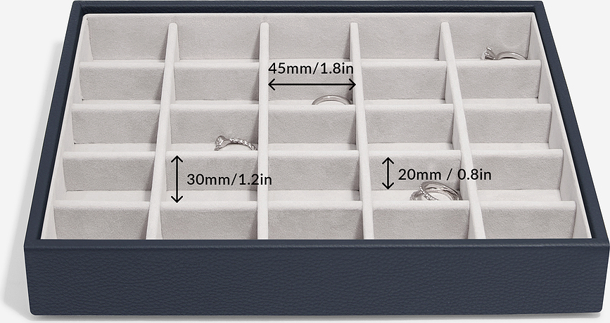 Stackers Skrinjica za nakit z 25 predelki, classic, taupe