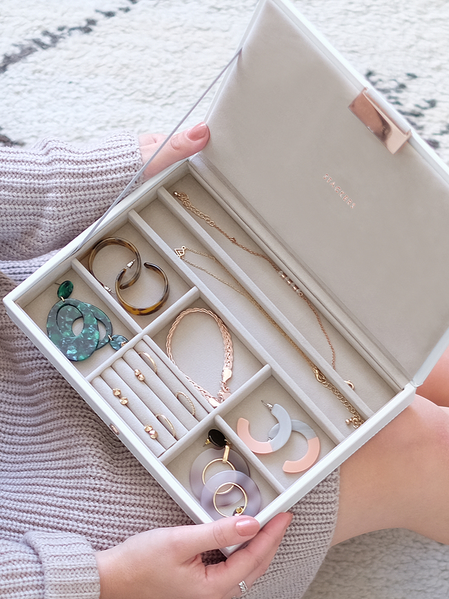 Stackers Dvojna škatla za nakit Classic, taupe