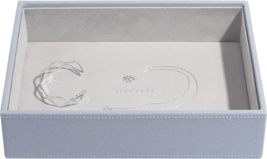 Stackers Pebble Škatla za nakit klasična, mornarsko modra, 5-delni set