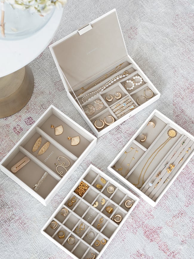 Stackers Classic Škatla za nakit, štiridelna, taupe