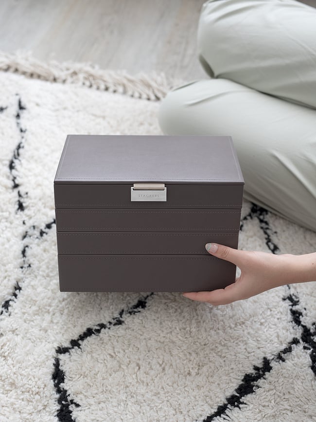 Stackers Classic Škatla za nakit, štiridelna, taupe