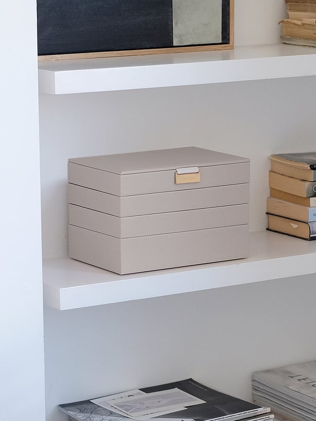 Stackers Classic Škatla za nakit, štiridelna, taupe